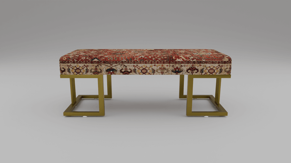 cotton rug,  wood legs,  mid century bench,  moroccan bench,  storage coffee table,  ottoman bench,  bedroom bench,  upholstered stool,  upholstered ottoman,  leather ottoman,  walnut bench,  bedroom benches,  funky chairs, 