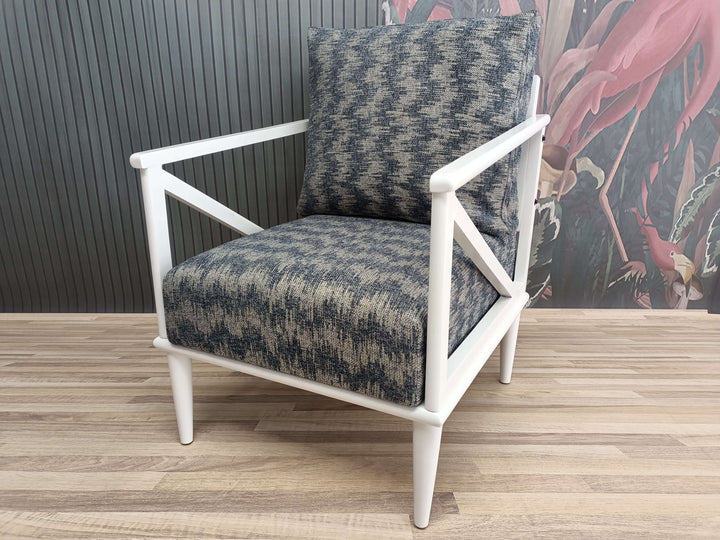 White Ottoman Armchair, Walnut Wooden Armchair, Movie Room Rocking Armchair, Terrace Relax Armchair, Modern Decor Armchair