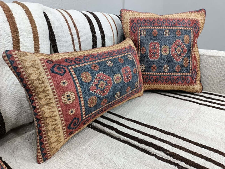 rug pillows outdoor pot indoor garden decor gray home decor home living decor basket blue cushion decor basket 16x16 kilim pillow