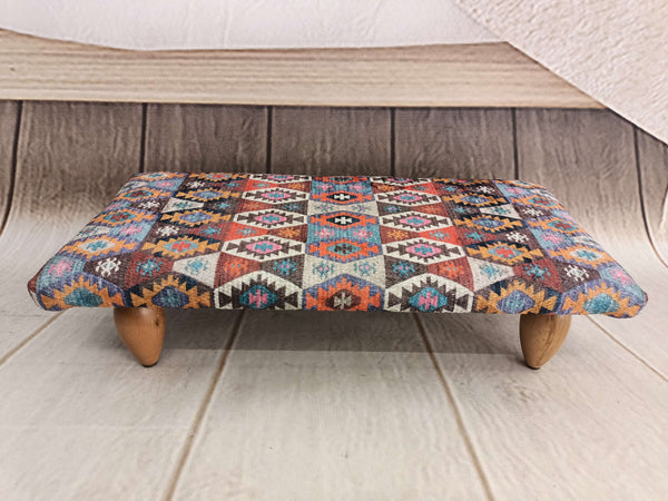 Ottoman Small Fabric Upholstered Step Stool Bench