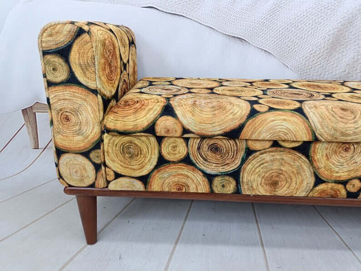 Coffee Bench Piano Bench, Wood Work Handmade Bench, Vintage Pattern Upholstered Bench, Stylish Ottoman Small Footstool Shoe Changing Bench