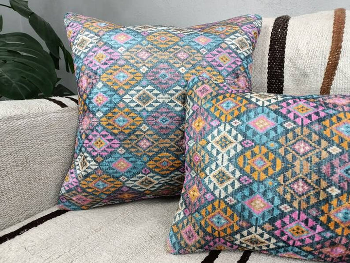 accent cushion cover turkish cushion 16x24 pillow case eclectic pillow trible pillow turkish throw pillow ethnic pillowcase brown lumbar pillow long kilim pillow ethnic pillow case