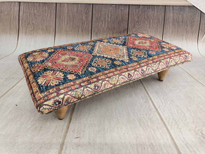 Wooden Bench Soft Fabric Upholstery, Conical Leg Upholstered Bench, Quality Rocking Bench, Bedroom Decor Bench, Wooden Leg Bench