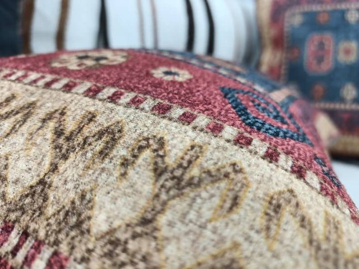 rustic throw pillow euro sham pillow burlap lumbar pillow turkish kilim pillow pillow cover boho pillow decor double sided pillow